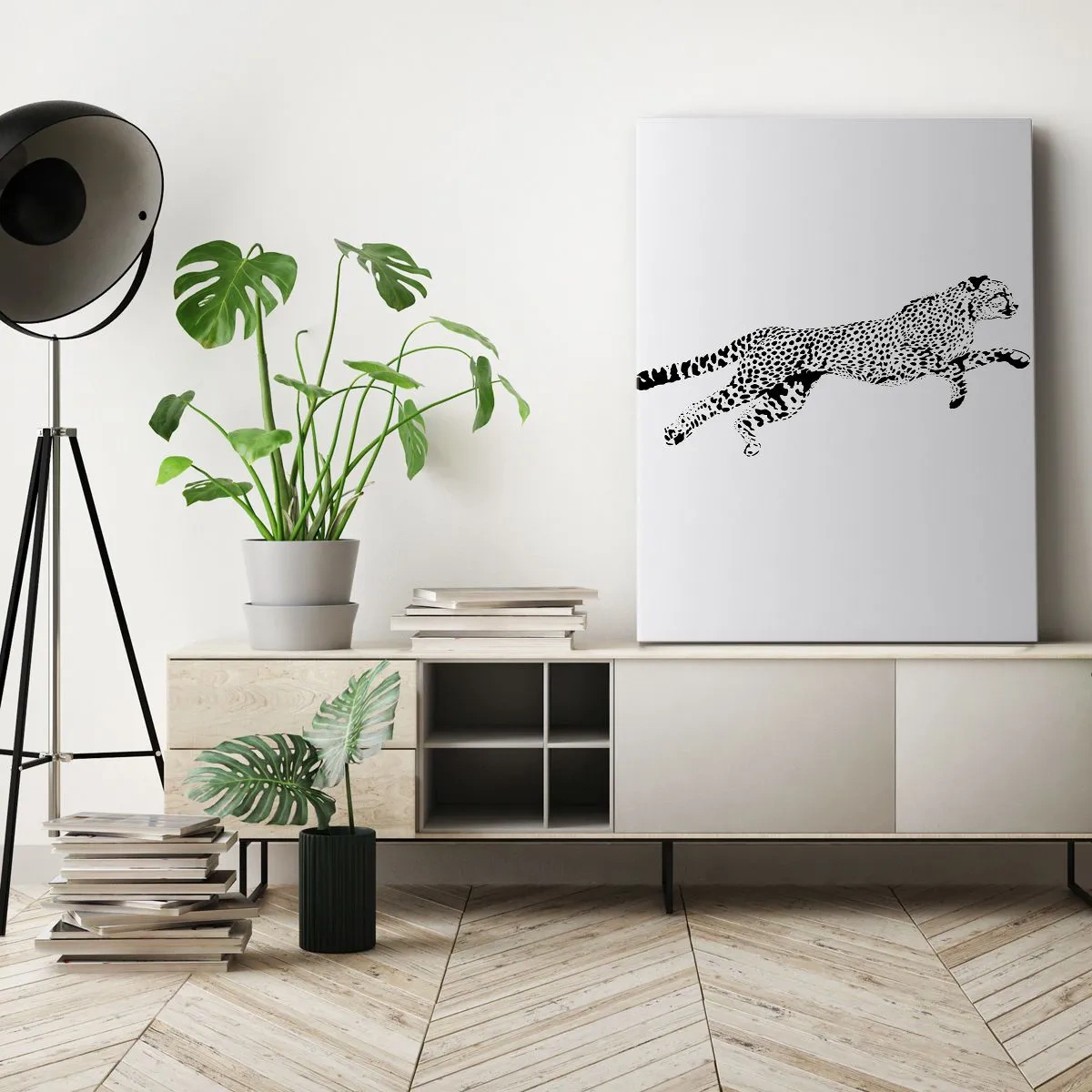 Cuadro sobre lienzo - Impresión de Imagen - El más veloz del mundo - 55x100 cm