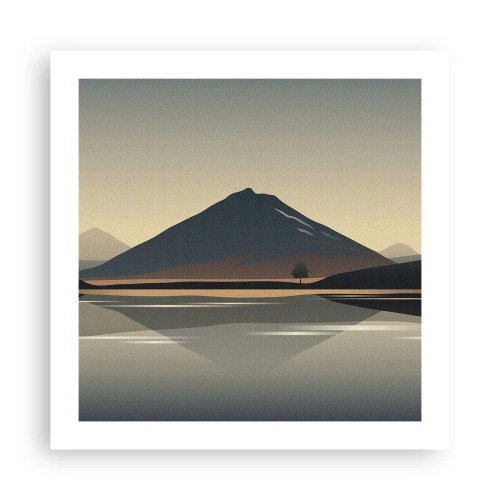 Póster - Reflejo de espejo - 50x50 cm