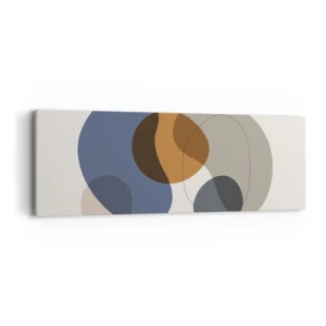 Cuadro sobre lienzo - Impresión de Imagen - Gotas de color - 90x30 cm