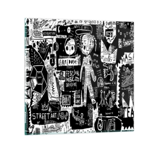 Cuadro sobre vidrio - Impresiones sobre Vidrio - La juventud espiritual de la ley y la alegría - 30x30 cm