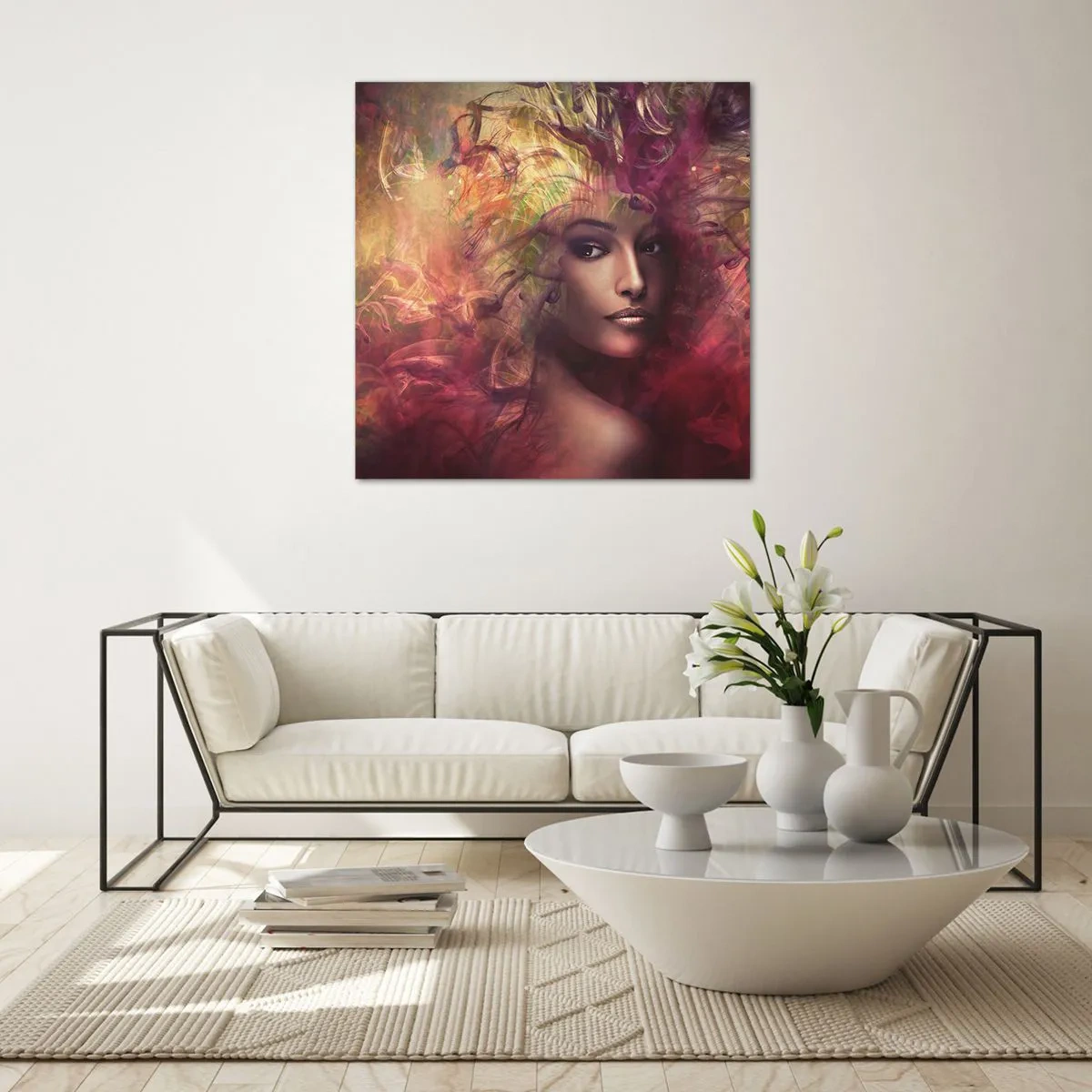 Cuadro sobre vidrio - Impresiones sobre Vidrio - ¡Aquí estoy! - 70x70 cm