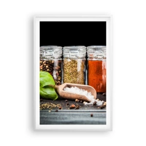 Póster en marco blanco - Para que la vida sepa bien - 61x91 cm