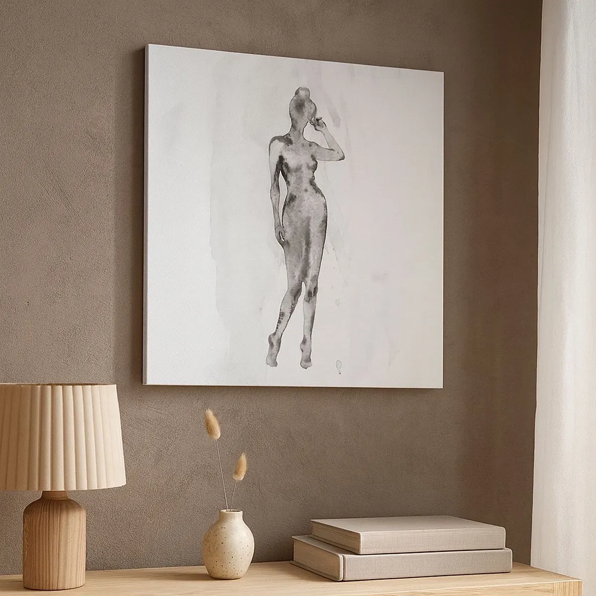 Cuadro sobre lienzo - Impresión de Imagen - Un estudio sobre el ideal de feminidad - 30x30 cm