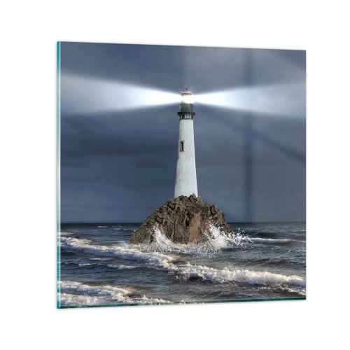 Cuadro sobre vidrio - Impresiones sobre Vidrio - ¡Aquí... aquí... aquí! - 60x60 cm