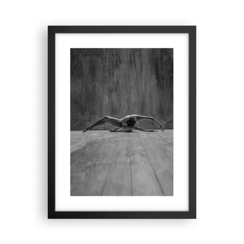 Póster en marco negro - Simetría encontrada - 30x40 cm