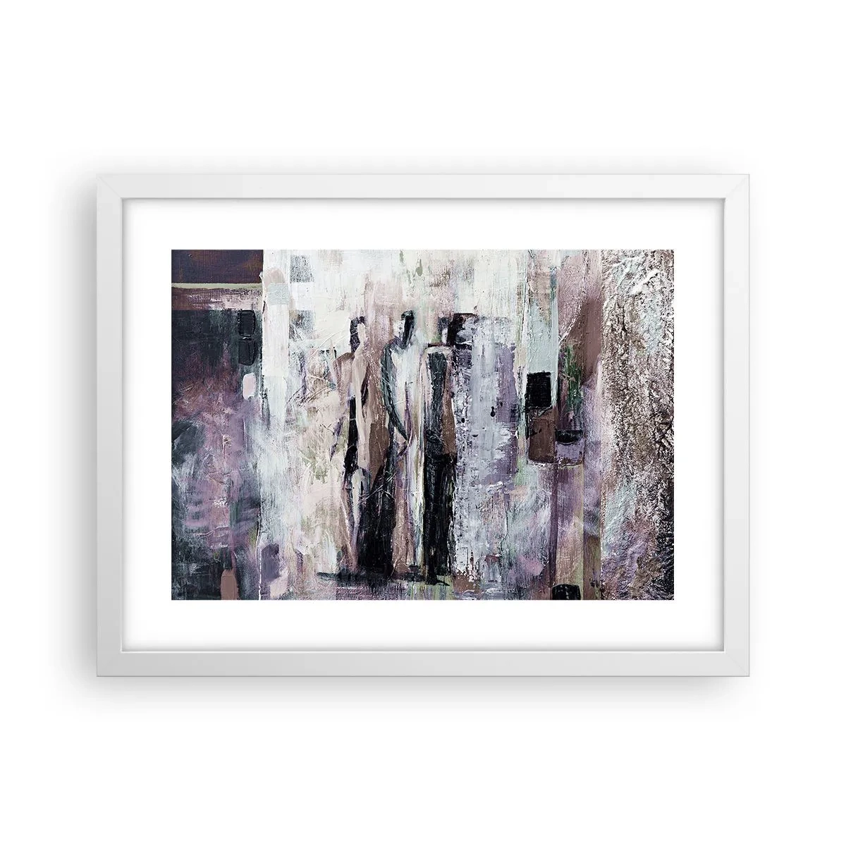 Póster en marco blanco - El trío misterioso - 40x30 cm