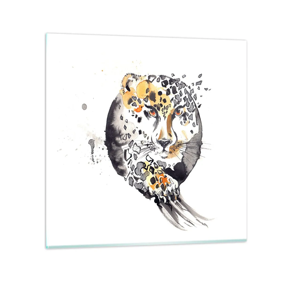 Cuadro sobre vidrio - Impresiones sobre Vidrio - Belleza depredadora - 30x30 cm
