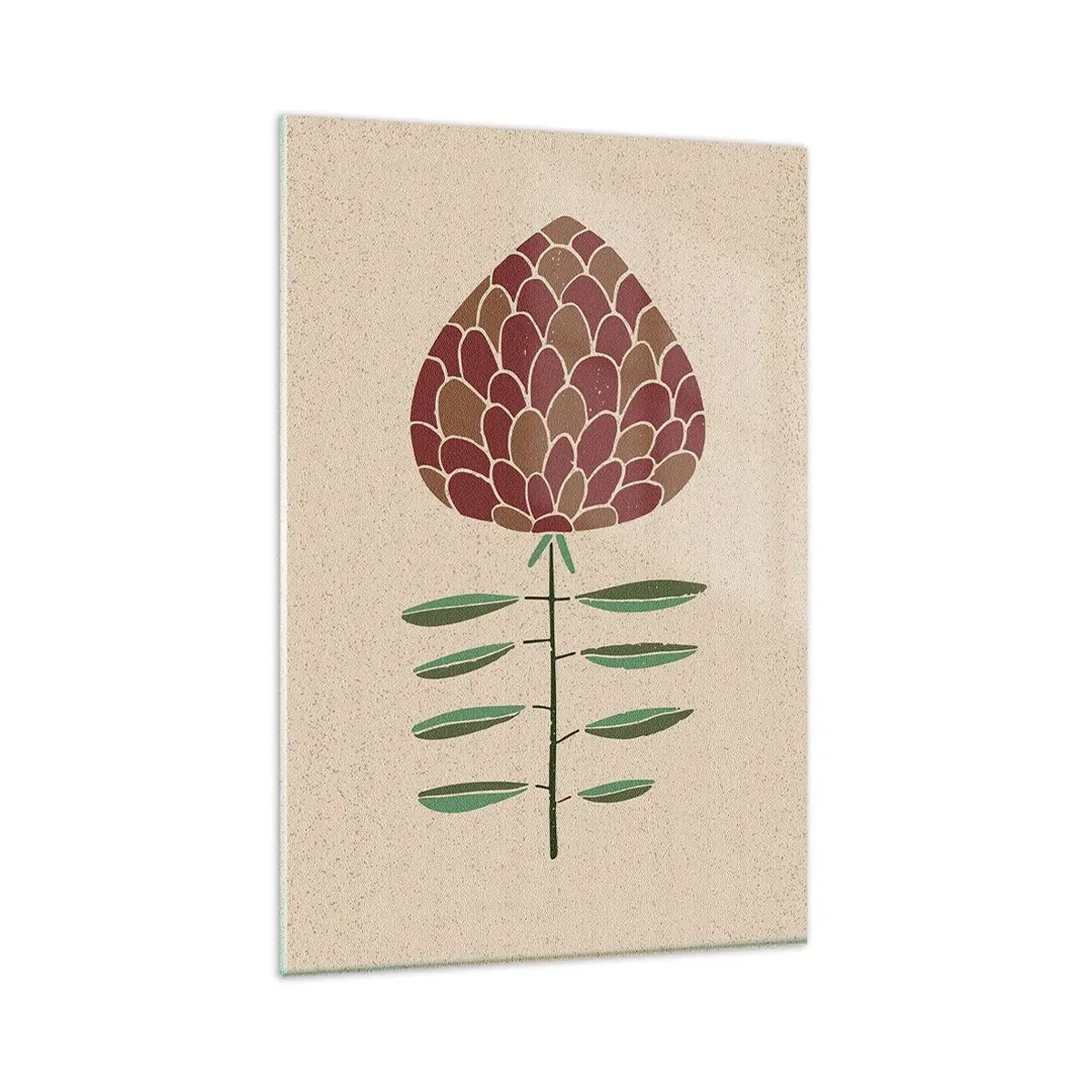 Cuadro sobre vidrio - Impresiones sobre Vidrio - Como una gran piña - 80x120 cm