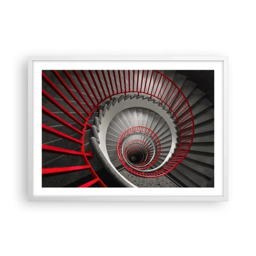 Póster en marco blanco - Juegos arquitectónicos - 70x50 cm