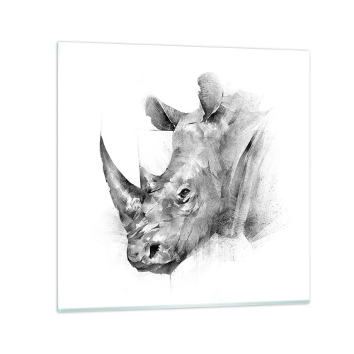 Cuadro sobre vidrio - Impresiones sobre Vidrio - Retrato africano - 70x70 cm