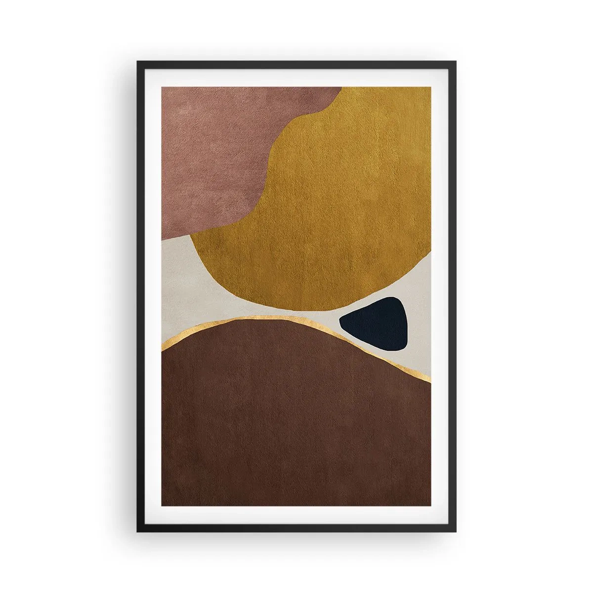 Póster en marco negro - Abstracción - un lugar en el espacio - 61x91 cm