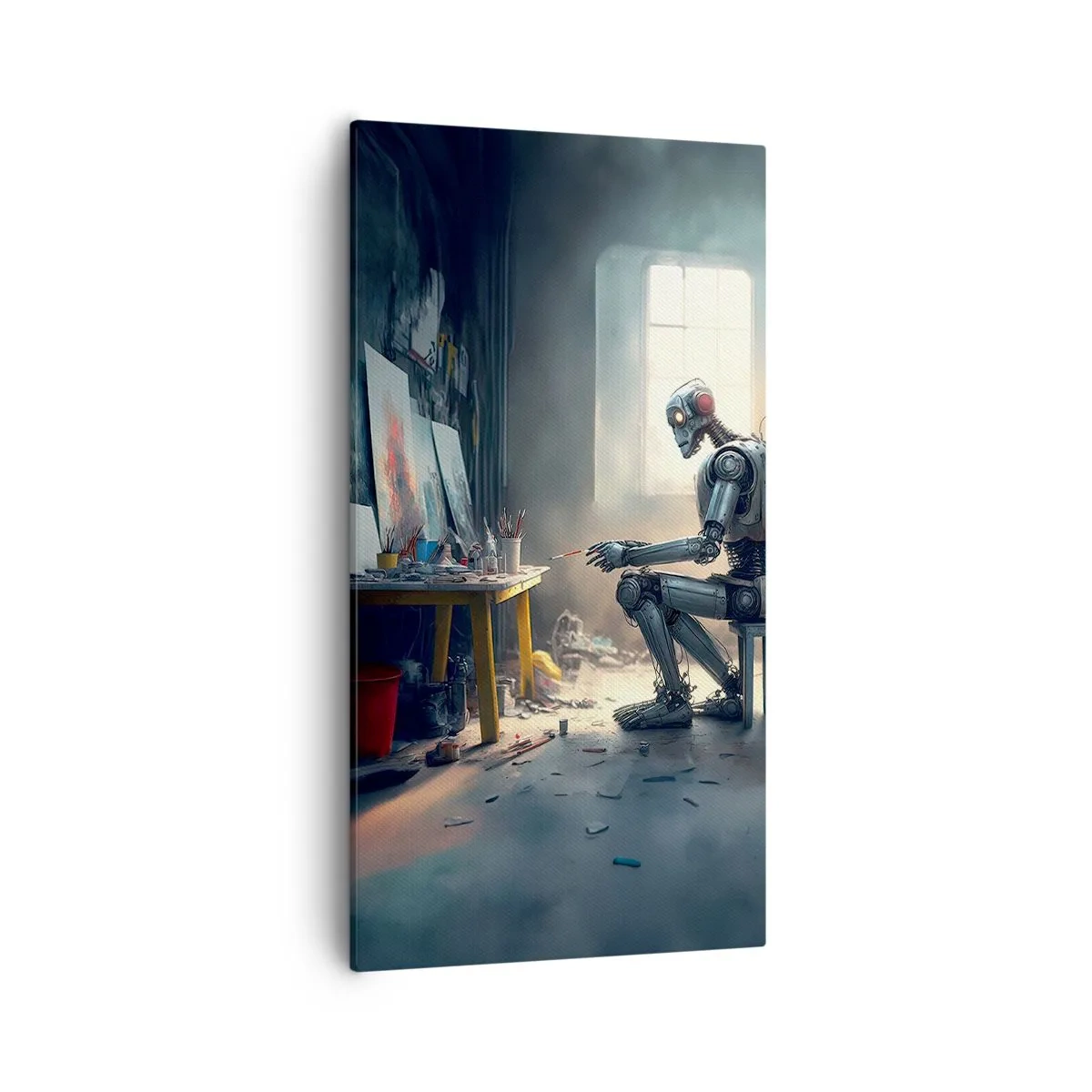 Cuadro sobre lienzo - Impresión de Imagen - El acto de creación - 55x100 cm