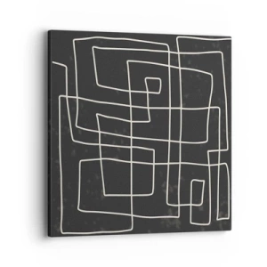 Cuadro sobre lienzo - Impresión de Imagen - No es tan sencillo - 40x40 cm