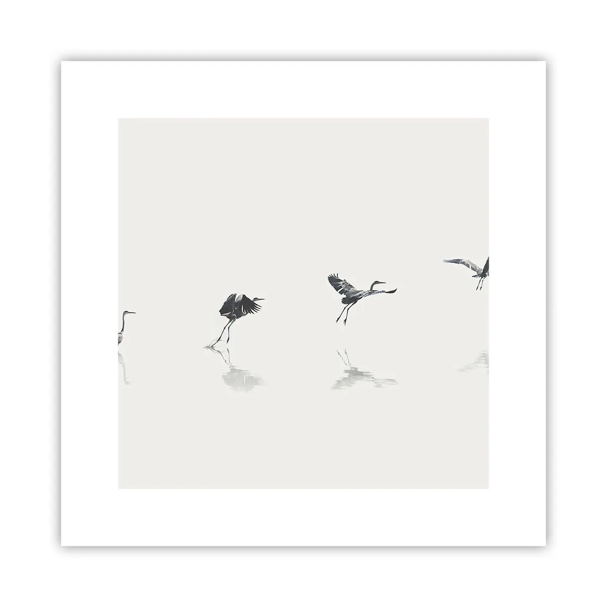 Póster - Cuatro sencillos pasos para despegar - 30x30 cm