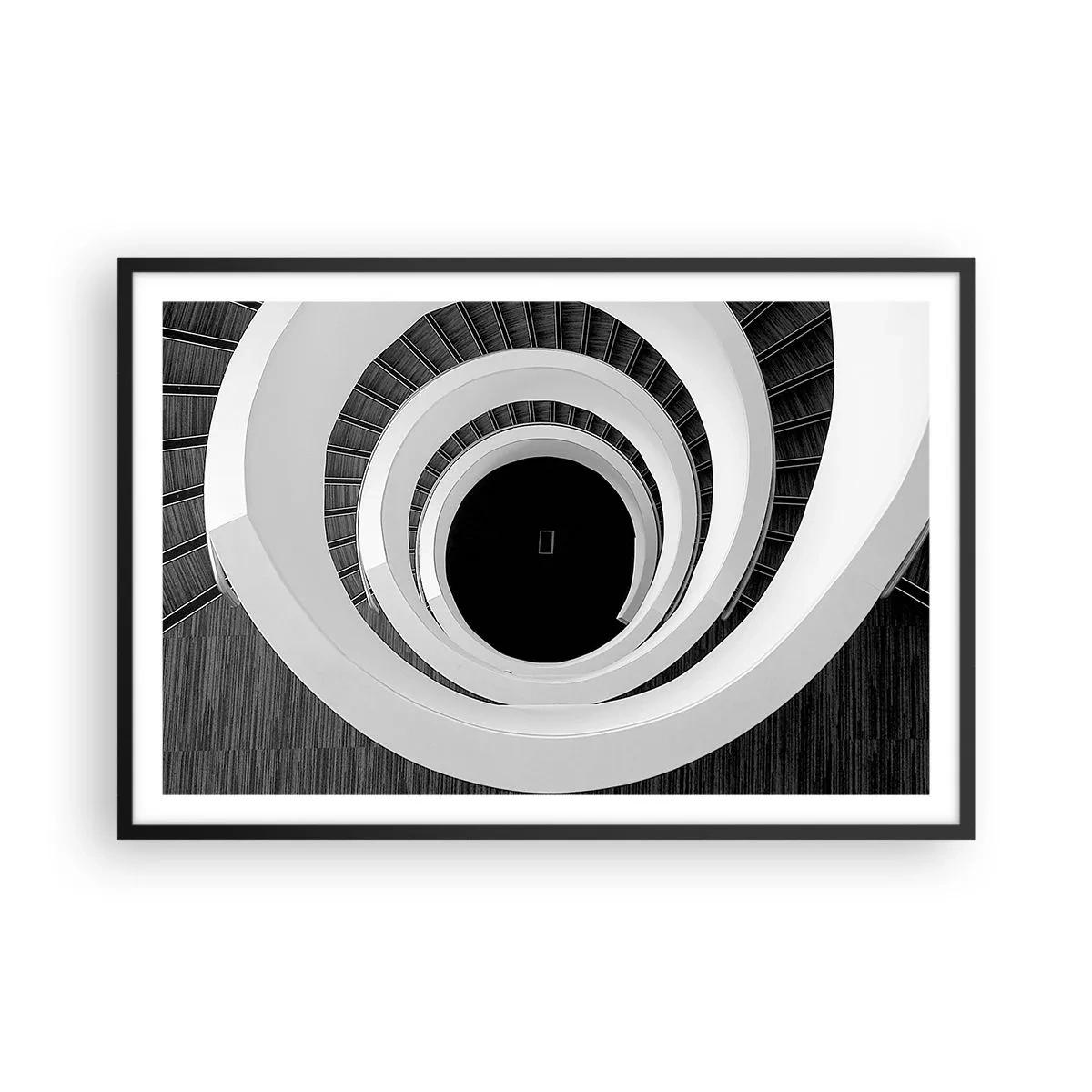 Póster en marco negro - Hacia el origen - 91x61 cm