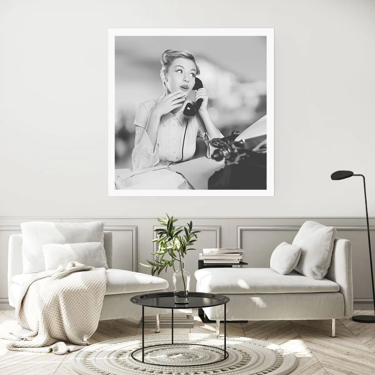 Póster - ¿Diga?, estamos en los años 50. - 40x40 cm