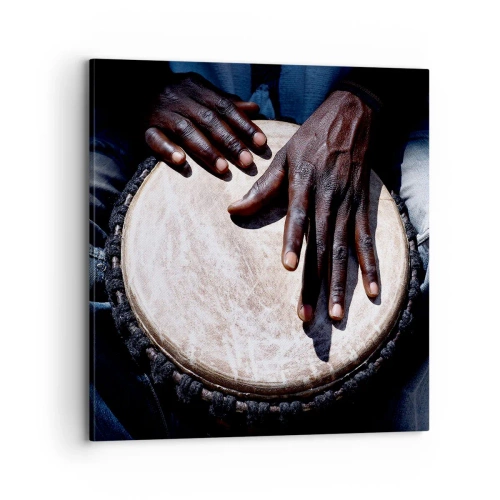 Cuadro sobre lienzo - Impresión de Imagen - Vive a tu ritmo - 70x70 cm