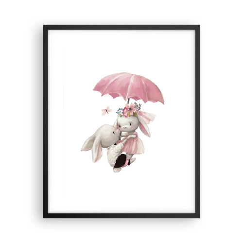 Póster en marco negro - Esto es amor - 40x50 cm