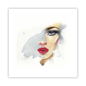 Póster - Reflejo en una gota de agua - 30x30 cm