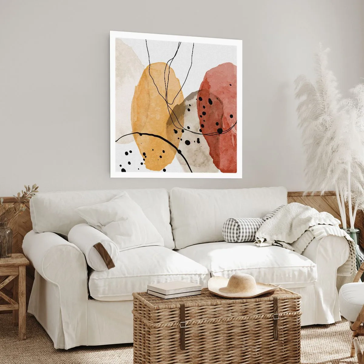 Póster - Líneas y transparencias - 60x60 cm