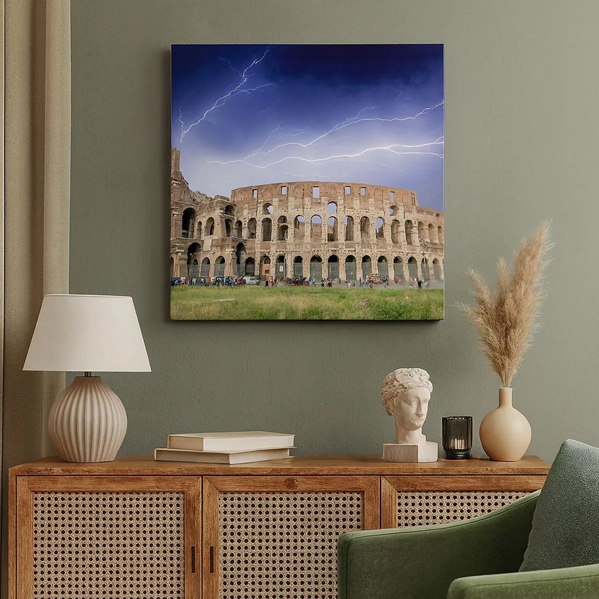 Cuadro sobre lienzo - Impresión de Imagen - Arena de guerreros - 30x30 cm