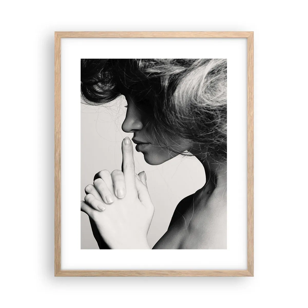 Póster en marco roble claro - Escucharme a mí misma - 40x50 cm