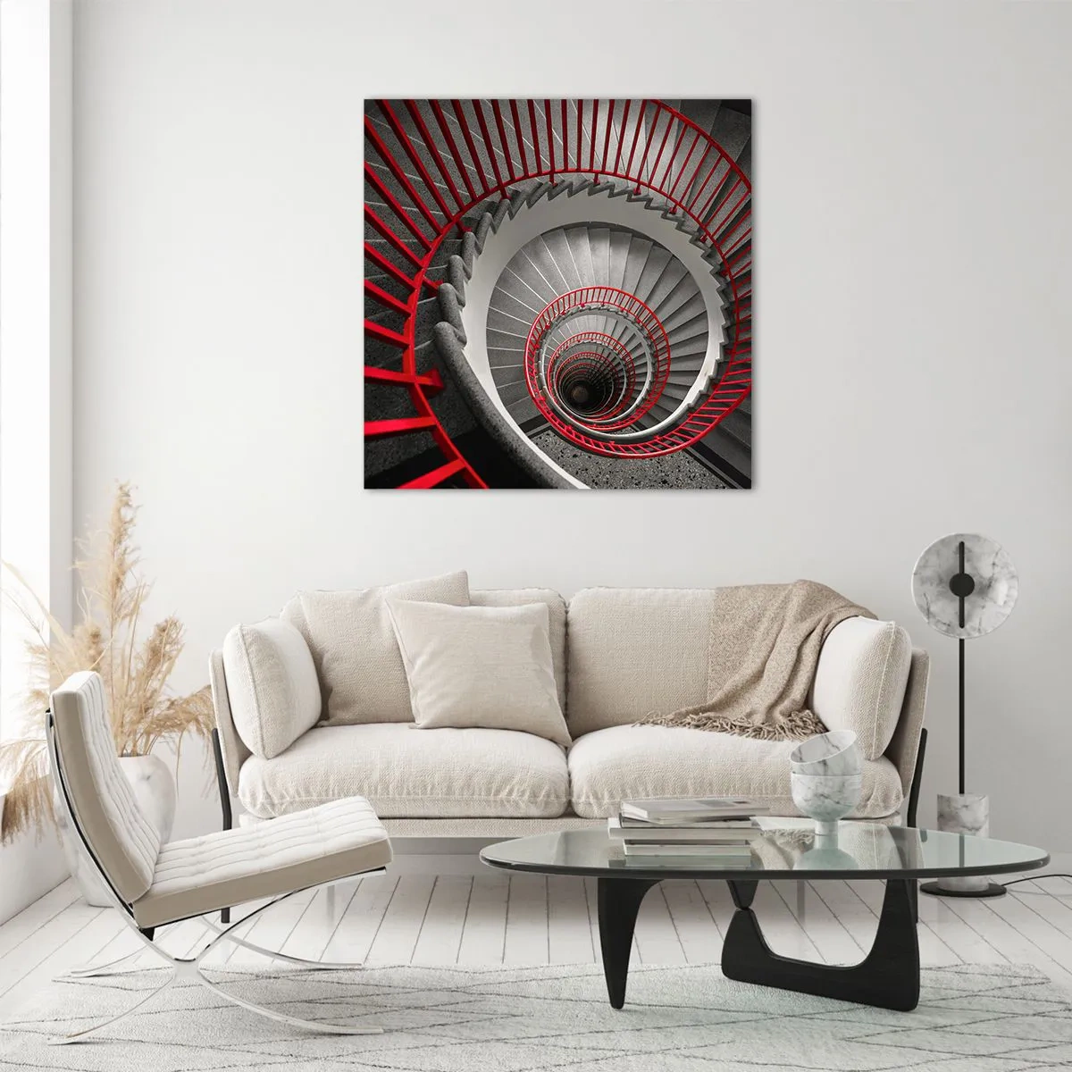 Cuadro sobre vidrio - Impresiones sobre Vidrio - Juegos arquitectónicos - 70x70 cm