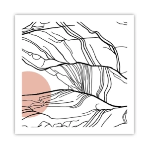 Póster - En una red de ramas - 60x60 cm