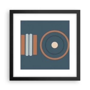 Póster en marco negro - La esencia de las cosas - 30x30 cm