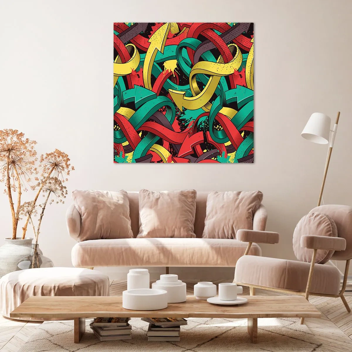 Cuadro sobre lienzo - Impresión de Imagen - ¿Qué camino tomar? - 30x30 cm