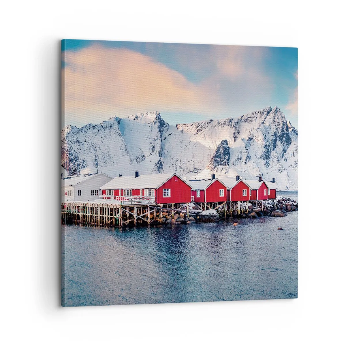 Cuadro sobre lienzo - Impresión de Imagen - Un retiro en el norte - 60x60 cm