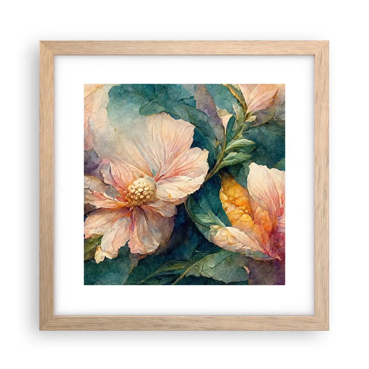 Póster en marco roble claro - La sutileza misma - 30x30 cm