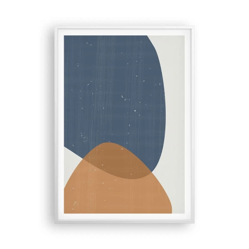 Póster en marco blanco - Óvalos e influencias - 70x100 cm