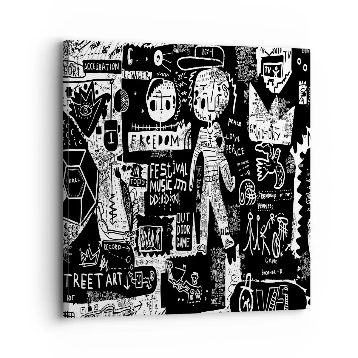Cuadro sobre lienzo - Impresión de Imagen - La juventud espiritual de la ley y la alegría - 30x30 cm