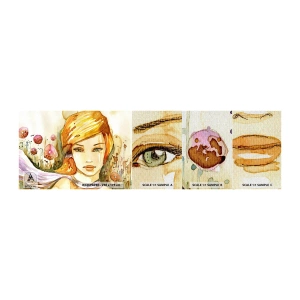 Muestra de fotomural Premium Canvas - Una mirada que calma el alma - Mujer, Prado, Moda - 100x30 cm