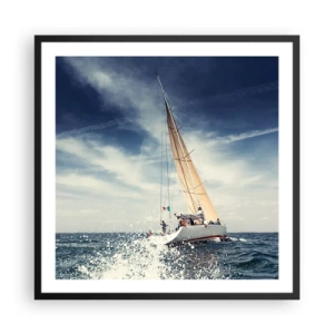 Póster en marco negro - ¡No nos alcanzarán! - 60x60 cm