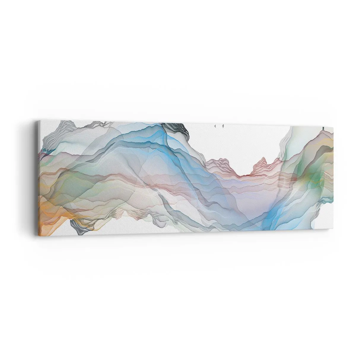 Cuadro sobre lienzo - Impresión de Imagen - Hacia las montañas de cristal - 90x30 cm