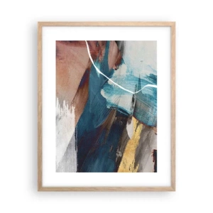 Póster en marco roble claro - Con estilo y energía - 40x50 cm