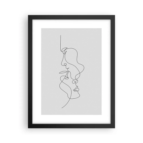 Póster en marco negro - El calor de los deseos lúgubres - 30x40 cm