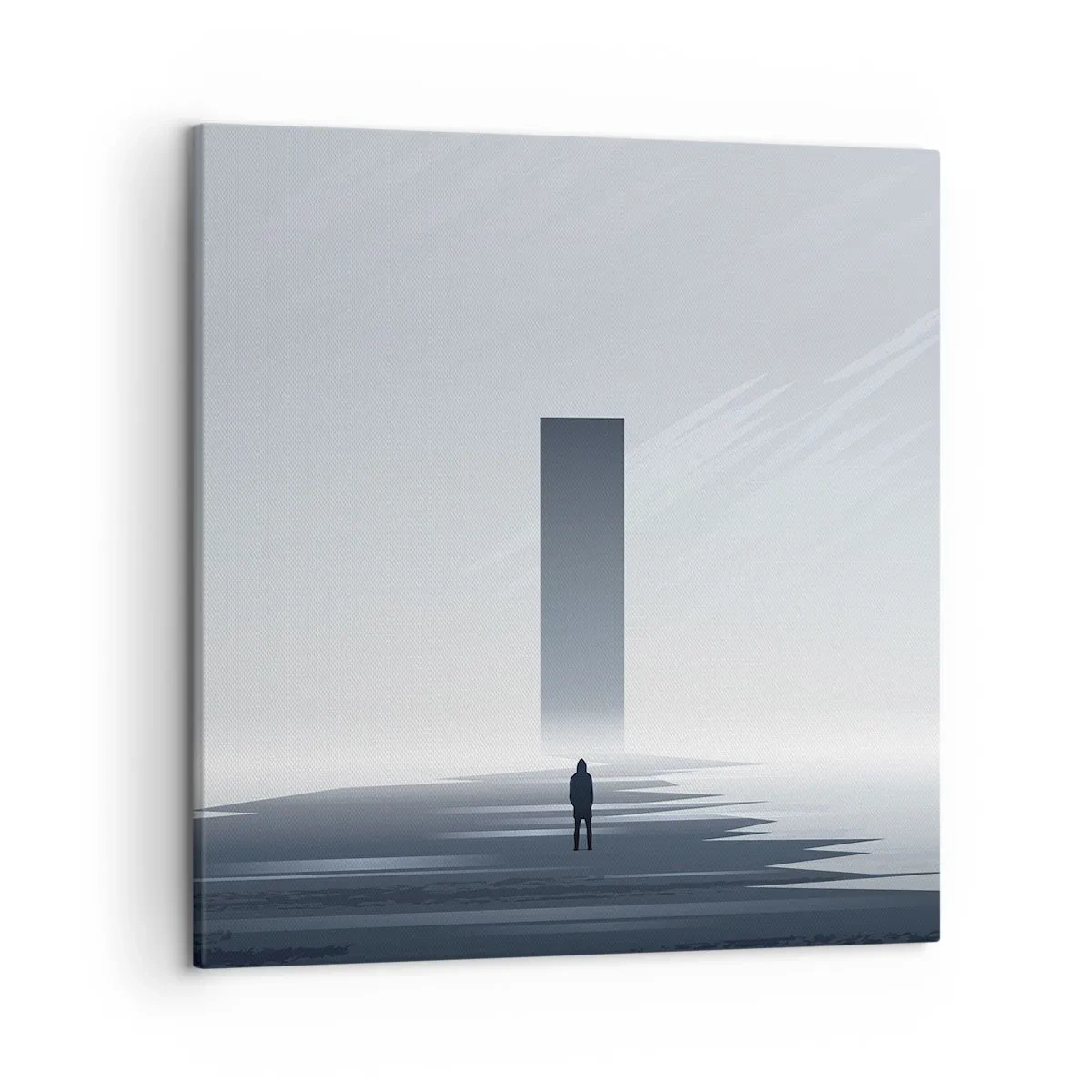 Cuadro sobre lienzo - Impresión de Imagen - ¿Oportunidad o amenaza? - 50x50 cm