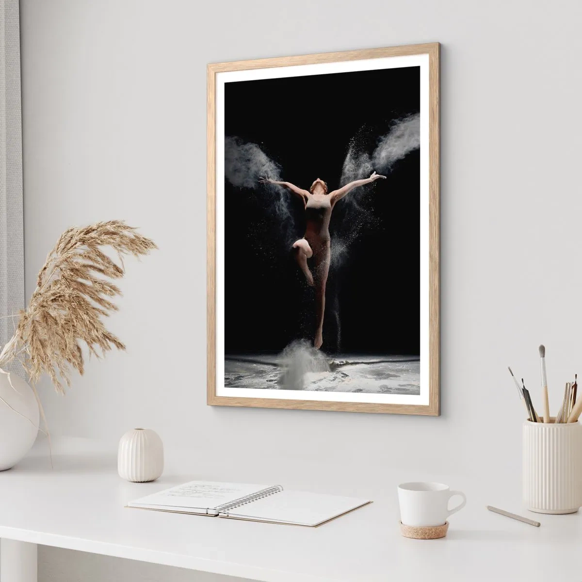 Póster en marco roble claro - Los duendes existen - 50x70 cm