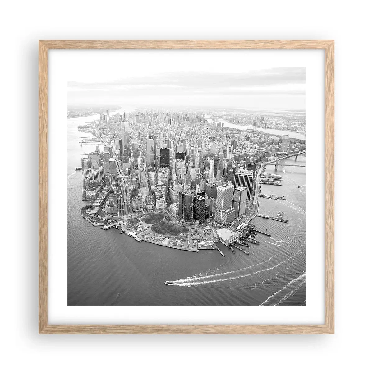 Póster en marco roble claro - ¿Cómo no amar este lugar? - 50x50 cm