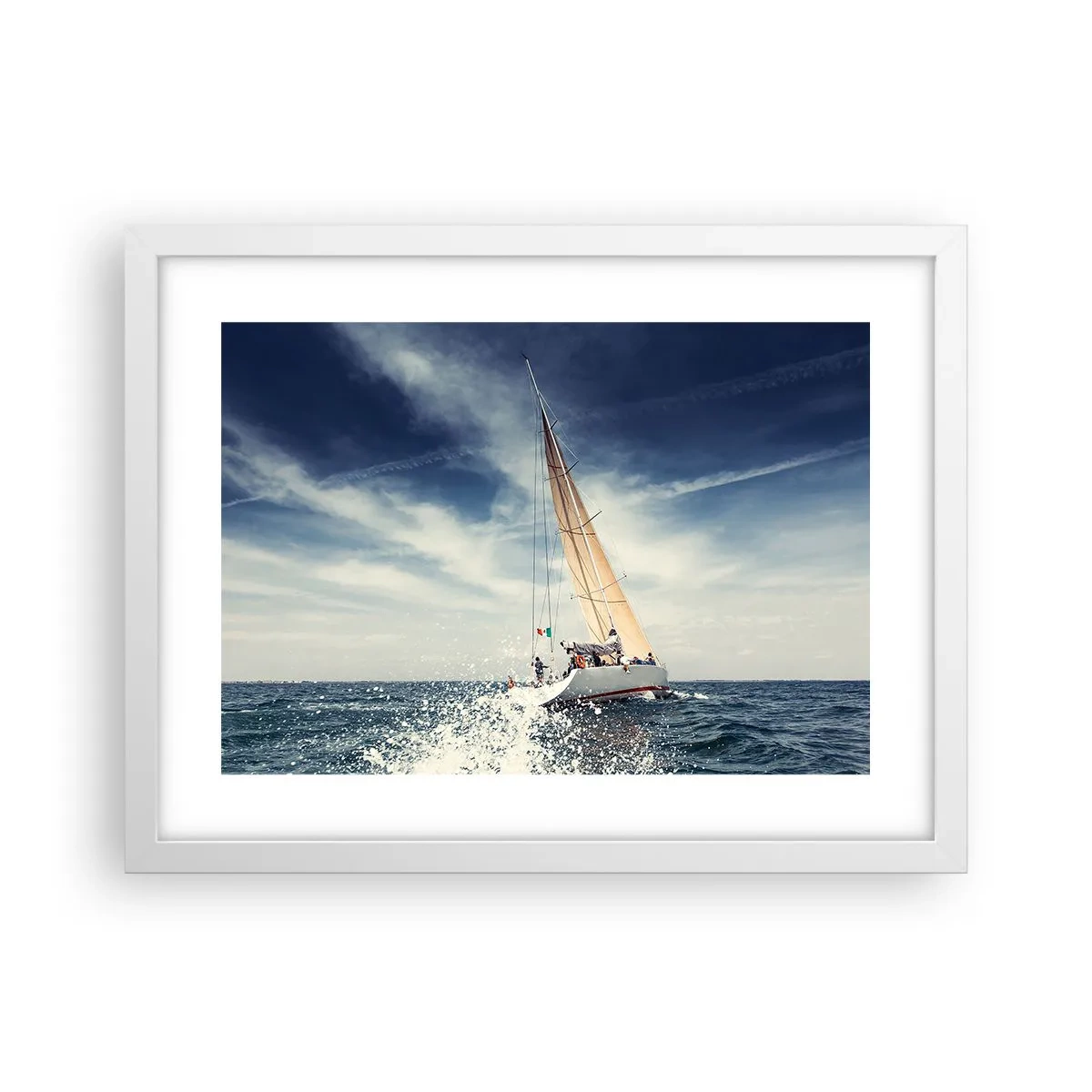 Póster en marco blanco - ¡No nos alcanzarán! - 40x30 cm