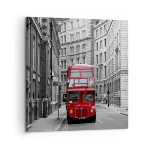 Cuadro sobre lienzo - Impresión de Imagen - La vida cotidiana no tiene por qué ser gris - 60x60 cm