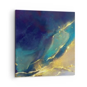 Cuadro sobre lienzo - Impresión de Imagen - Inundación dorada - 50x50 cm