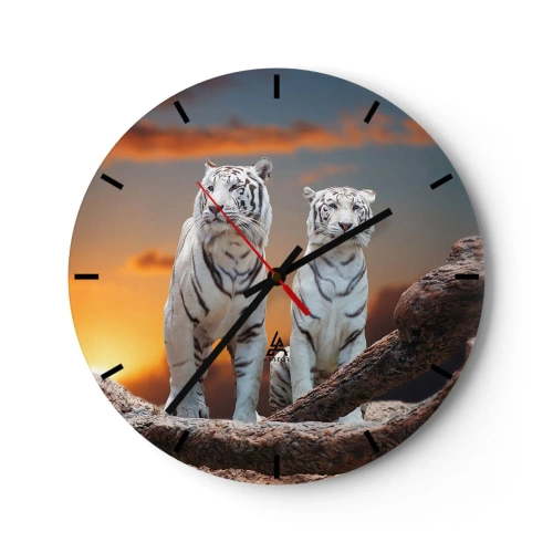Reloj de pared - Reloj de vidrio - Como en Narnia - 40x40 cm