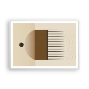 Póster en marco blanco - Varios estados - 100x70 cm