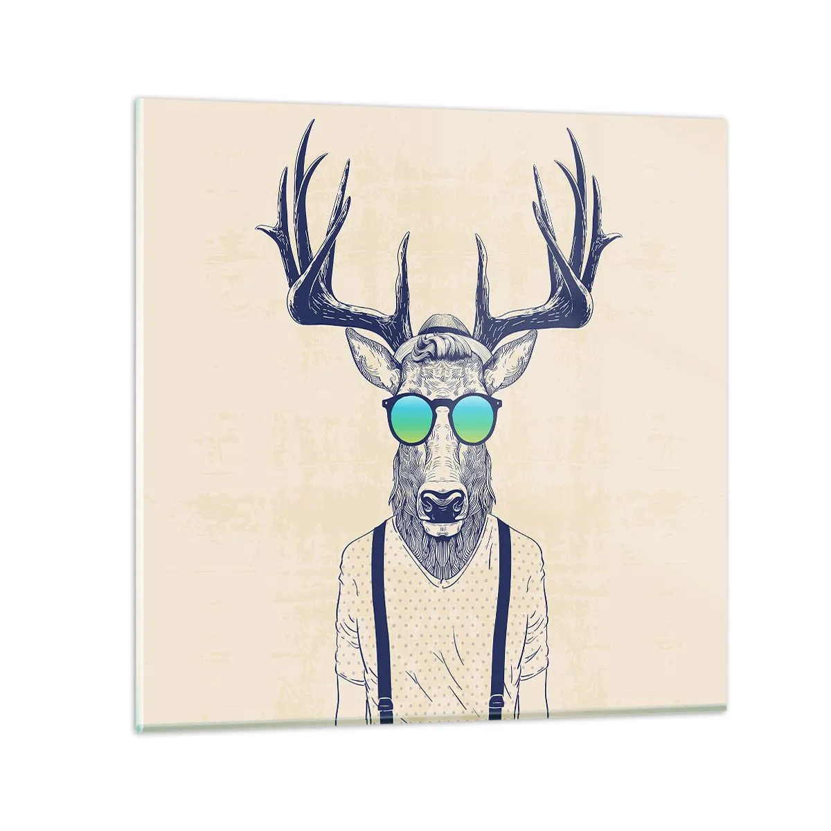 Cuadro sobre vidrio - Impresiones sobre Vidrio - ¿Y a quién esperabas? - 50x50 cm