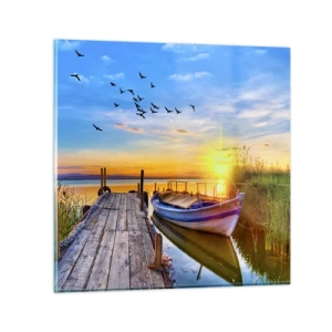 Cuadro sobre vidrio - Impresiones sobre Vidrio - Adiós, hasta mañana - 30x30 cm