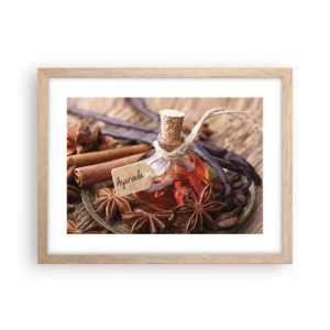 Póster en marco roble claro - Hacia la unidad del cuerpo y el espíritu - 40x30 cm